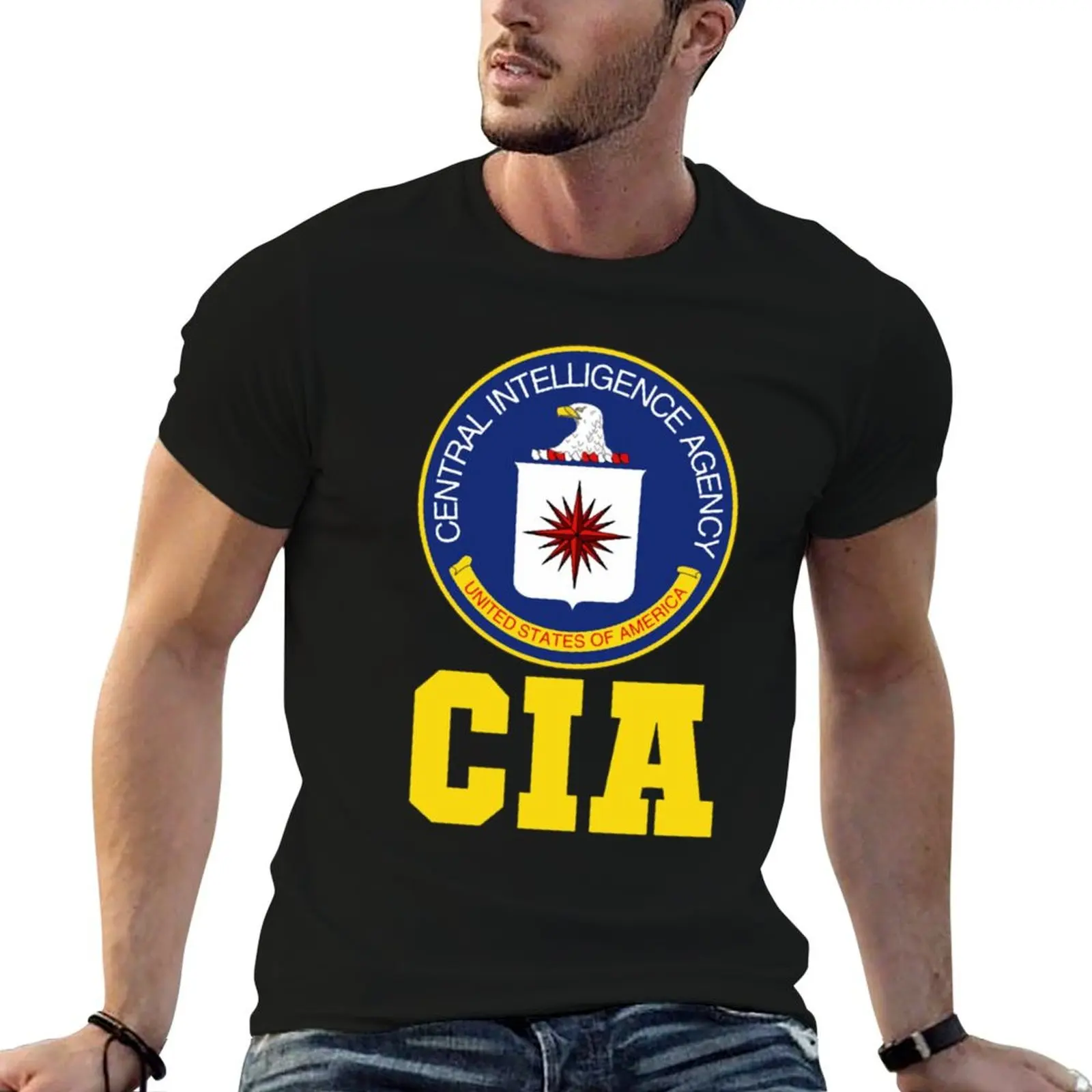 

intelligence shirts shirt central t for graphic CIAFederal funny man t Agent man agency luxury T-Shirt