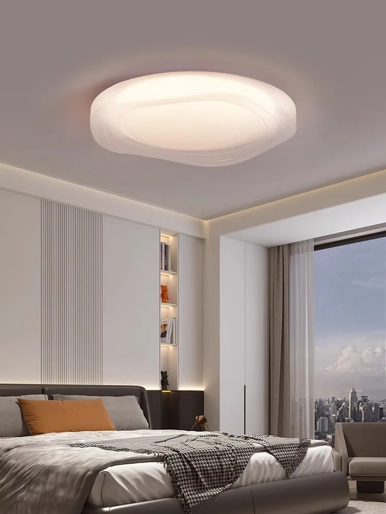 

Светодиодный кремовый стиль для спальни, гостиной, столовой, современный простой потолочный светильник, скандинавский креативный стиль, высококачественная умная лампа для защиты глаз