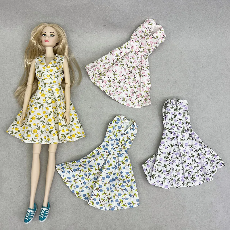 

New 1/6 Supermodel Doll Dress Fashion Floral Mini Skirt Girls Dress-Up Doll Clothes For 30CM Dolls Accessories Dollhouse DIY Toy