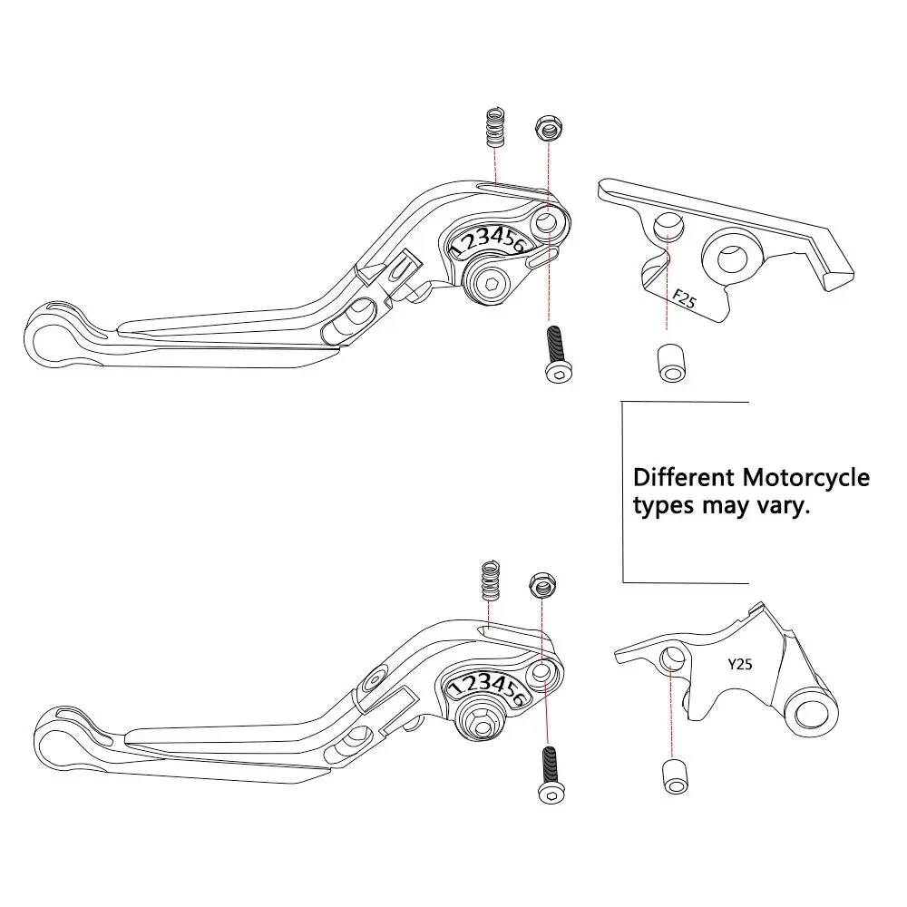 عتلات مقبض قابلة للطي قابلة للتمديد لـ KAWASAKI Z650 مجموعة رافعة الفرامل Z 650 2016-2018 2019 2020 2021-2024
