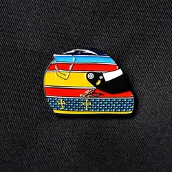 Fernando Alonso 2005 Helmet  Enamel Pin