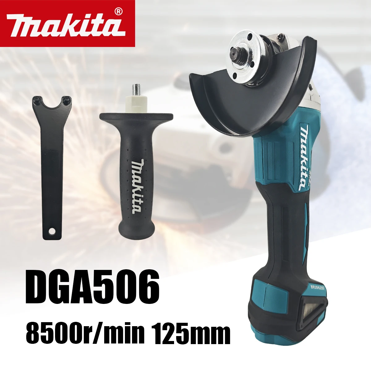 smerigliatrice-angolare-brushless-makita-dga506-18v-125mm-lucidatrice-elettrica-utensile-per-levigatura-metalli-per-uso-professionale-e-fai-da-te