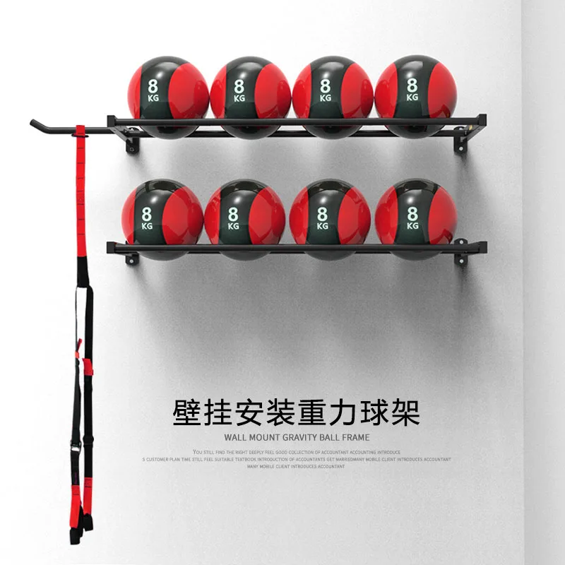 Adjustable Standard Bowling Wall Mounted Gravity Frame Storage Rack Ball Wall Mounted Ball Rack Golf Bag Rack Bracket