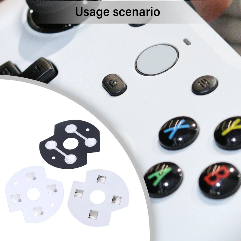 

Upgrades Controller Button Decals Protective Button Covers Controller Decals set 5pcs Enhances Grip & Control for Game