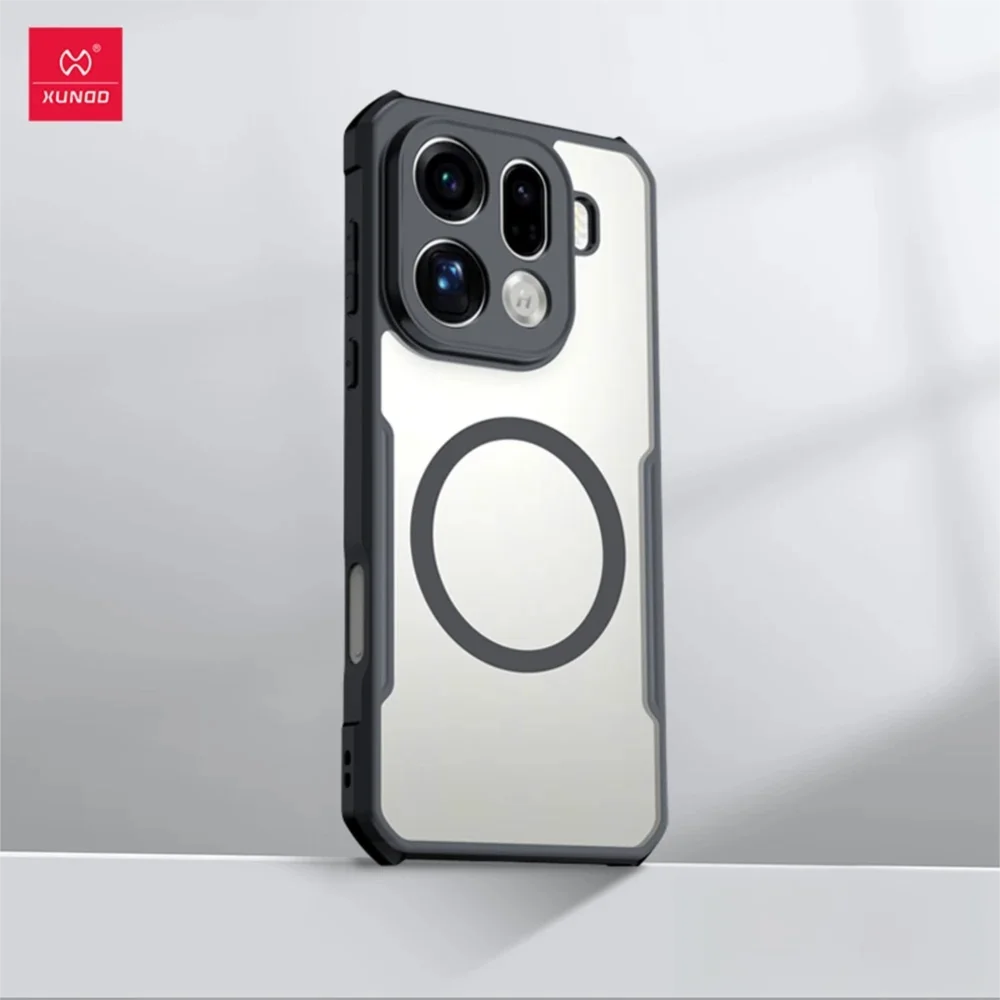 Xundd Für OPPO Find X9 Pro Find X9 Magnetische Hülle Airbag Stoßfester Kameraschutz TPU & Acryl 360° °   Abdeckung für drehbaren Ständer