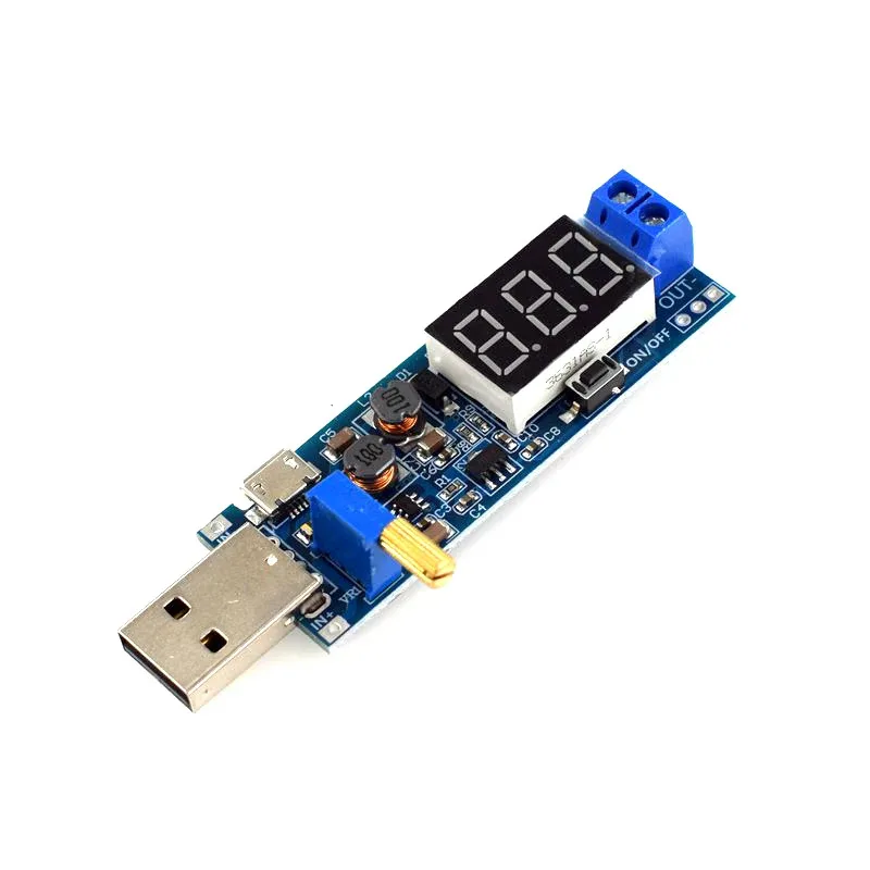 USB Type-C 5V to 1.2V-24V Boost/Buck Converter Module DC-DC  Step Up/Down Adjustable Power Supply Electronics DIY Project