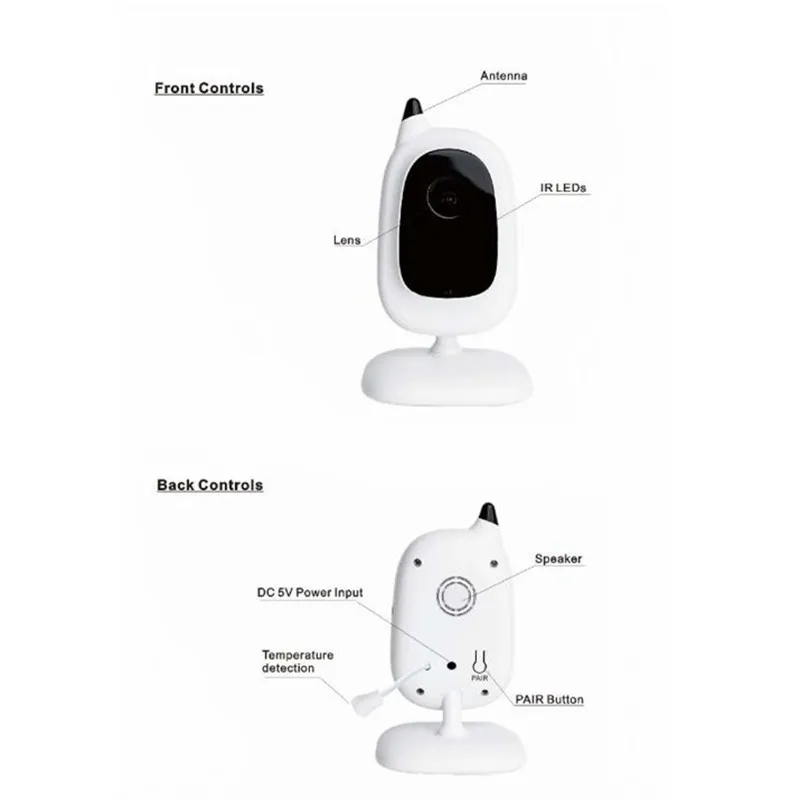 3.2 Inch Digital Baby Babysitter Two-Way Voice Intercom Monitor Wireless with Night Vision Baby Monitor