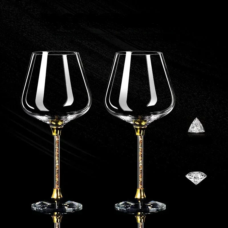 Leichtes, luxuriöses High-End-Kristallbecher-Rotweinglas-Set, hohes Glas, Party-Weinglas, Gläser, Trinkgläser für Champagnerflöte