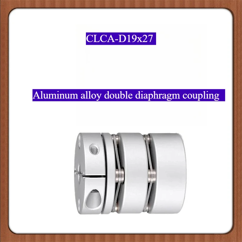 

Эластичная двухдиафрагменная муфта из алюминиевого сплава CLCA-D19x27 для подключения к шаговому винтовому серводвигателю 19мм*27мм, диаметр отверстия: 4~8мм