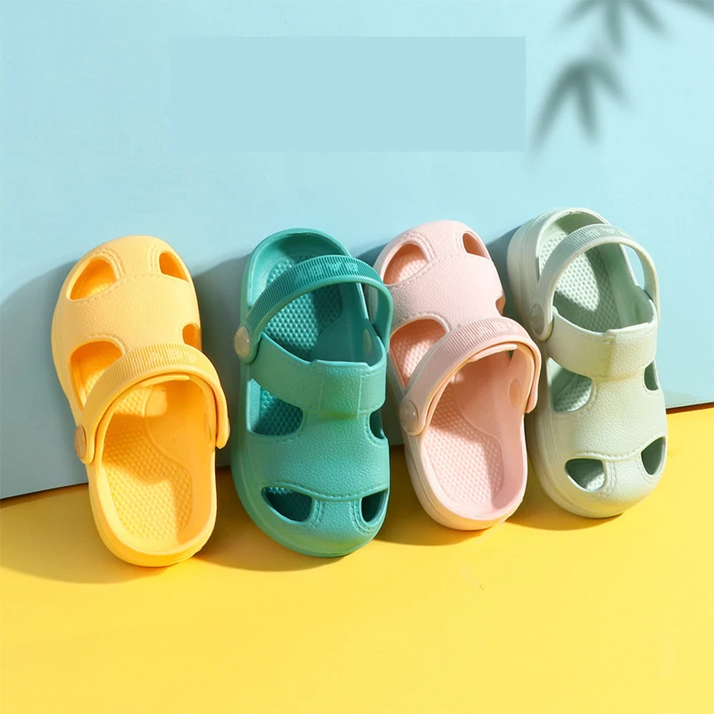 Summer Baby Home Slippers Toddlers Girl EVA Soft Sole Garden Shoes Kids Boy Sandals Antiskid Outdoor Slides Children Beach Shoes