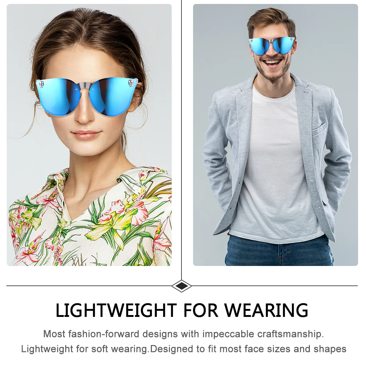 

Fashion Sunglasses Lightweight Durable UV400 Protection Metal PC Retro Beach Travel Outdoor Activities Women Men