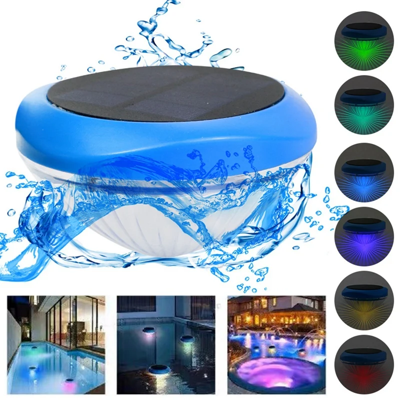 1 Piece Solar Floating Pool LED Lights Pool Accessories For Pool,Pond,Spa,Hot Tub