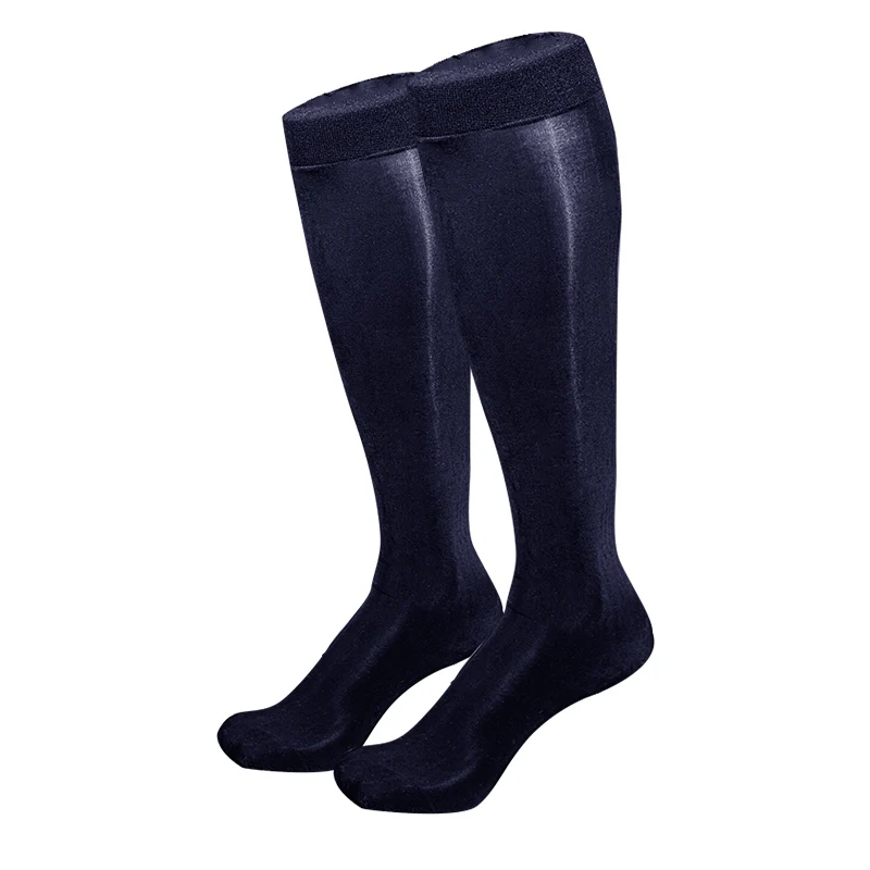 Shine Stockings Man Ultra Thin Silky Business Socks Men Sheer Formal Nylon Socks Soft Elastic Transparent