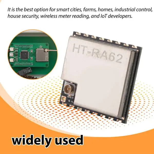 Image of HT-RA62 LoRa-Serienmodul SX1262 für Sekundärentwicklung, Unterstützt LoRaWAN-Protokoll 868-915MHz