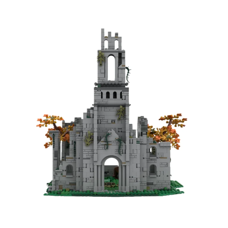 MOC Mittelalterliche Burg-Serie Modellbausatz - Kleinteilige Ineinandergreifende Spielzeugbausteine - 2401 Teile - Geeignet für Alle Enthusiasten