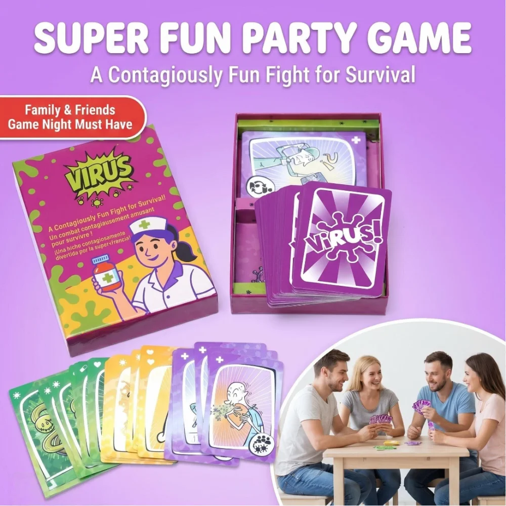 virus-nurse-card-game-um-jogo-interativo-multijogador-um-jogo-de-tabuleiro-adequado-para-reunioes-e-festas-tambem-um-presente-perfeito
