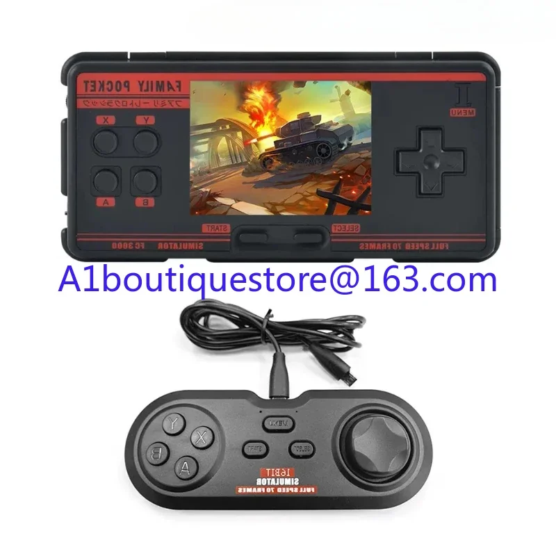 FC3000 V2 3.0 Inch IPS Screen Classic Handheld Gaming Console Built in 4000+ Games 10 Simulator Children Video Game Console