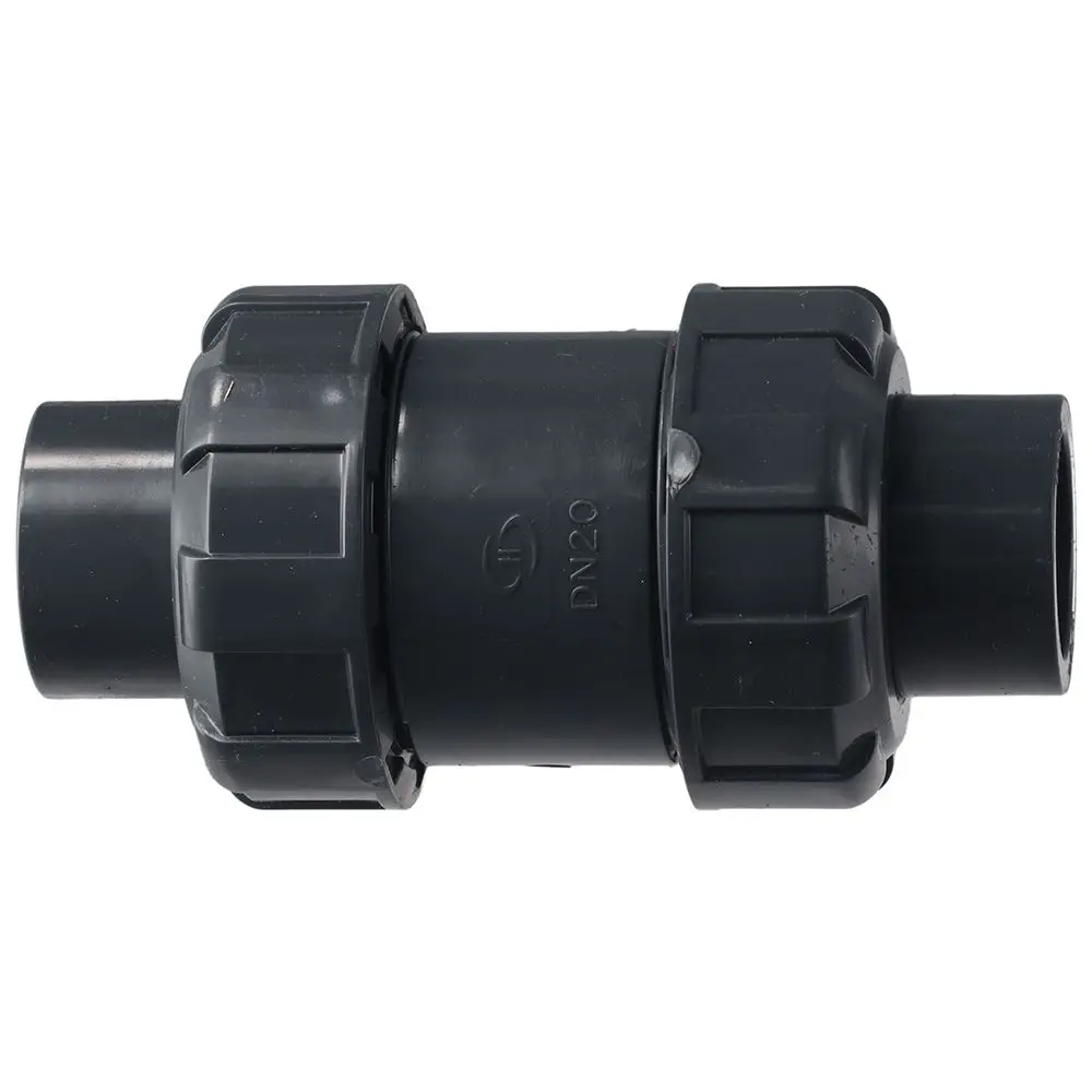 UPVC True Union Haredule 80 Ball Check Valve z pełnym portem, plastikowe zawory zwrotne z podwójnym złączem UPVC, 1-calowe gniazdo X