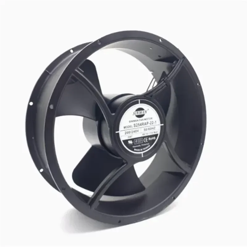 For Original Taiwan SINWAN S254AN-22-1 220V 60/70W two-wire 25489 axial flow fan