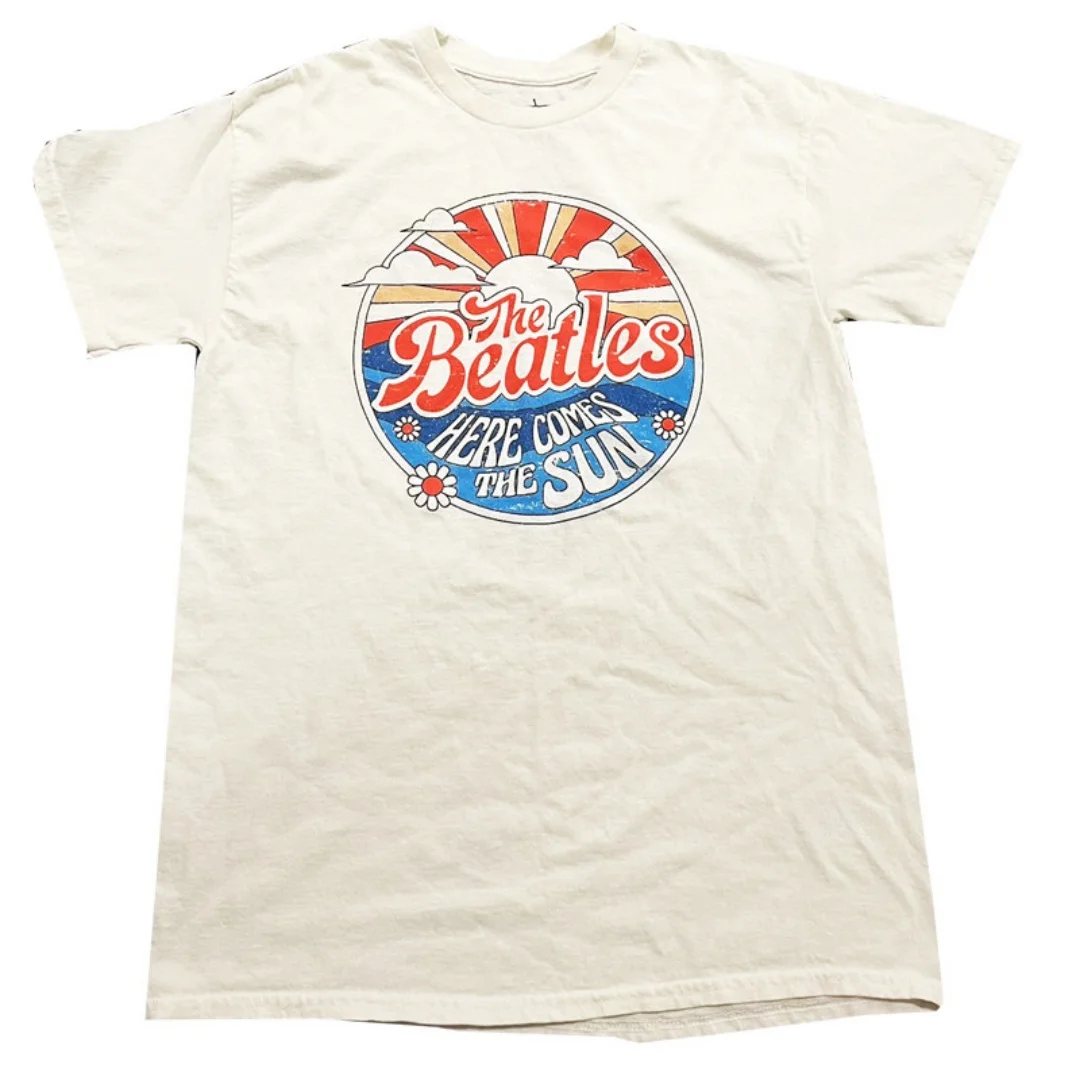 The Beatles vintage rock American retro T-shirt Spring Fashion Sports Pure cotton Men's T-Shirt Kid's Clothing Tee Y2k Woman image 5