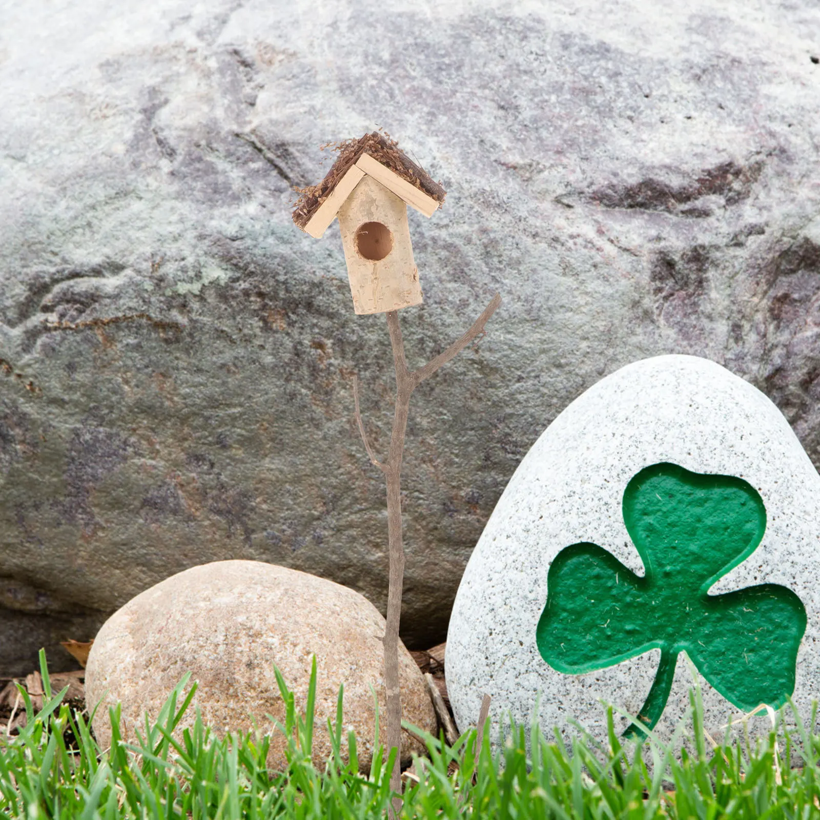 

Pole Garden Stake Gardening Decor Bird Stakes Outdoor for outside Hanging