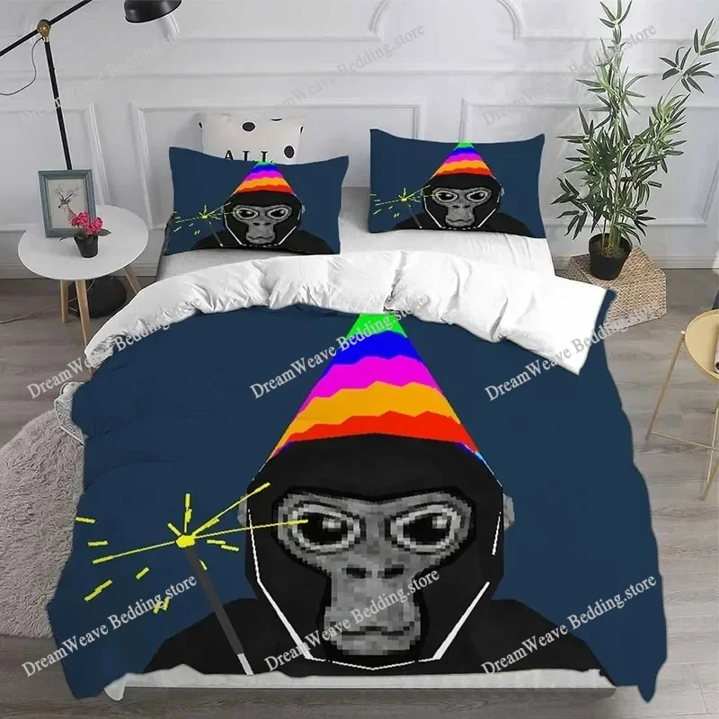 

Game Duvet Cover Gorilla Tag Pillowcase Bedding Set Adult Boy Girl Bedroom Decoration Children Single Double Large Size