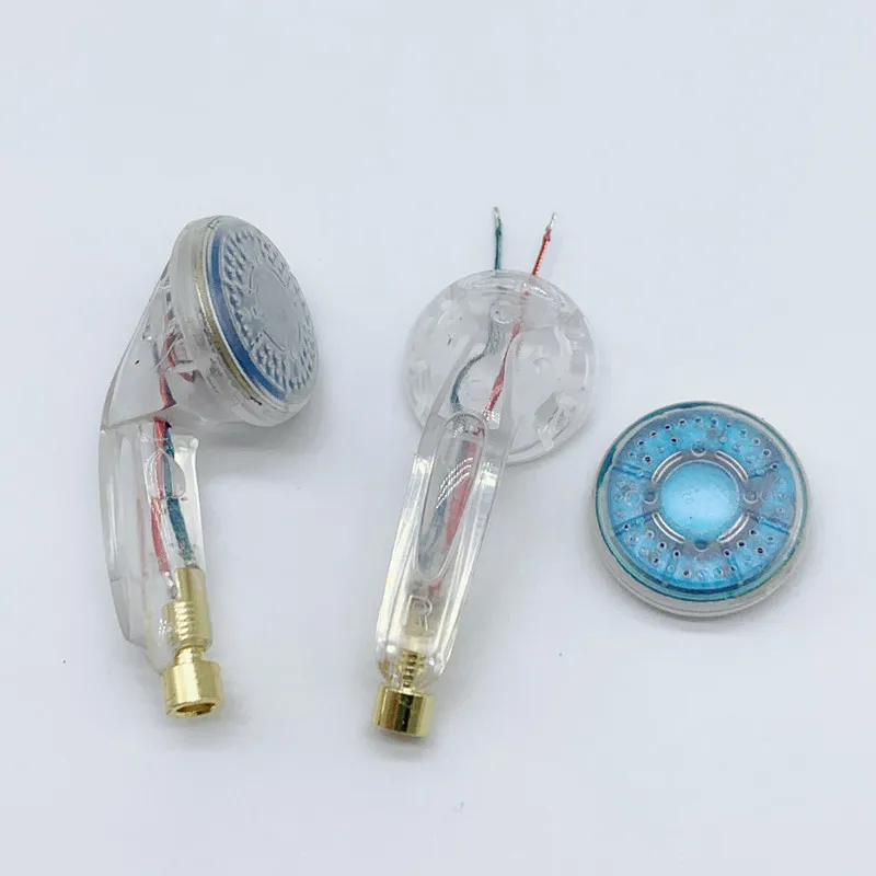 DIY earphone head mmcx pluggable (without cable) blue film 32ohms/300ohms