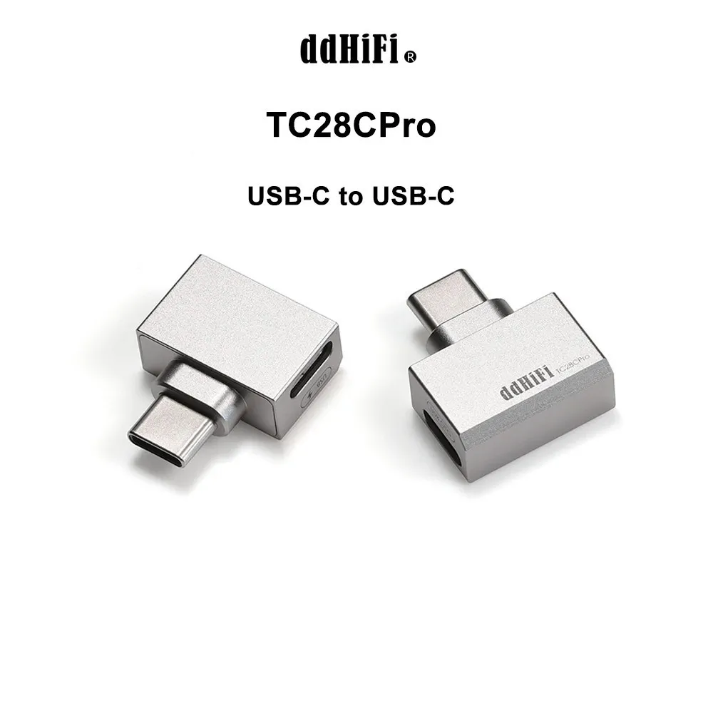 DDHiFi TC28CPro USB-C to USB-C OTG and Power Adapter for Android Phone, iPad, PC, Allowing Enjoying Music While Charging