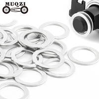MUQZI 4PCS Bicycle Pedal Washers Pedal Spacer 9/16 Pedal Gasket OD 21mm ID 15mm Thickness 1MM For MTB Road Bike Accessories