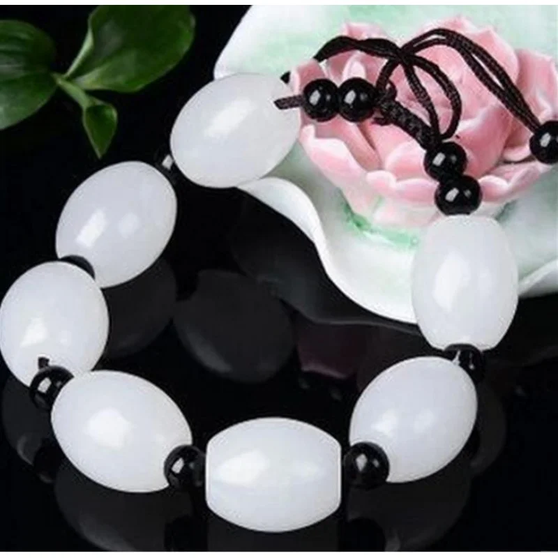

Unprocessed white jadeite , Afghan jade , origin and supply, popular bracelet gift