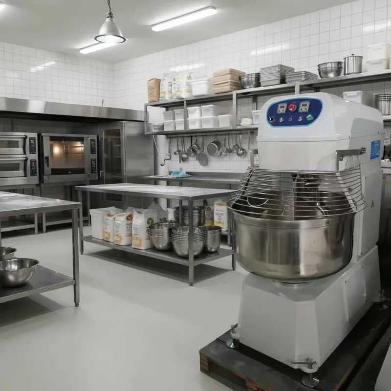 Commercial Bakery 50kg New Automatic Dough Mixer Machine 130L Adjustable Speed Low Noise Wheat Flour Corn Fruit Water