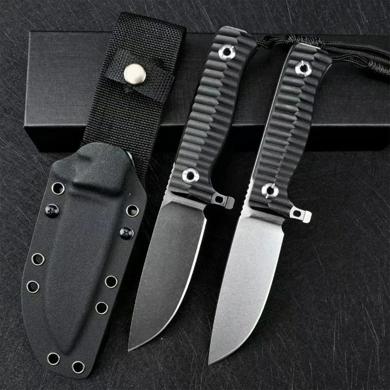 

Pohl 718 straight knife with Kydex Sheath DC53 Blad edc multitoo knives Daily at home cutting outdoo bushcraft fixed blade knife