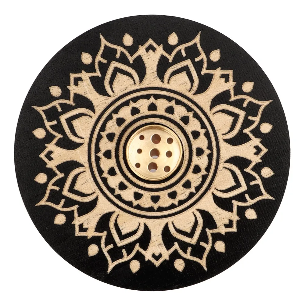 New Wood Incenses Holder 10cm Room Fragrance Accessories Aroma Stand with 9 Different Holes Incense Stick Holder Home Supplies