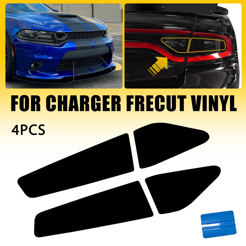 

Car Tail Light Sticker Films For Dodge Charger 2022 2021 2020 2019 2018 2017 2016 2015 Car Accesoories Rear PreCut Tint Overlay