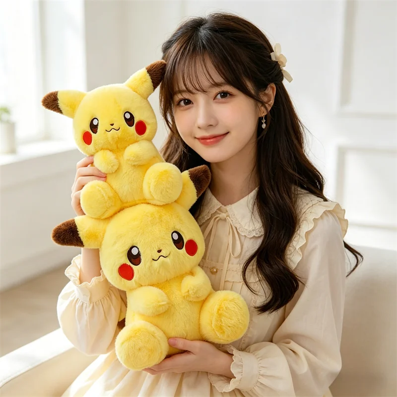 

Мягкая плюшевая игрушка Пикачу, пушистая кукла Пикачу, кавайная аниме-игрушка для фанатов, декоративная подушка для дивана, кровати, дома