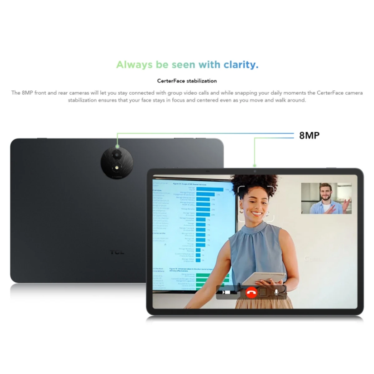 تابلت TCL TAB NXTAPER 11 Plus 11.5 بوصة 2.2K 120 هرتز 8 + 8 جيجابايت ذاكرة الوصول العشوائي 256 جيجابايت أندرويد 15 كاميرا 8 ميجابكسل أسطح معدنية