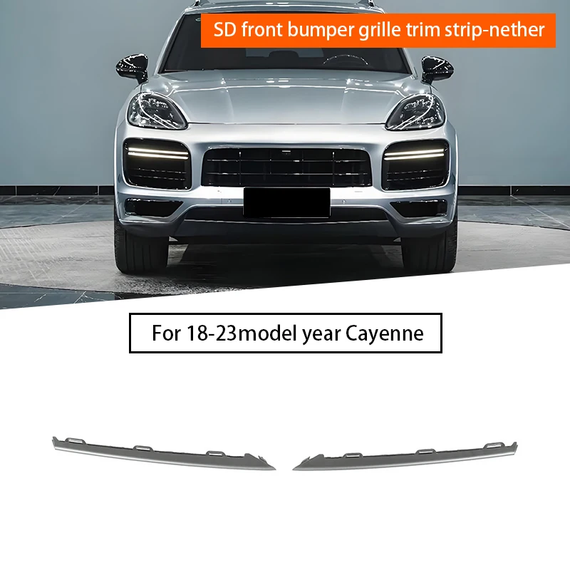 

Для Porsche Cayenne SD/GTS 2018-2023 9Y0807973C041 9Y0807974C041 под декоративную полоску решетки переднего бампера автомобиля