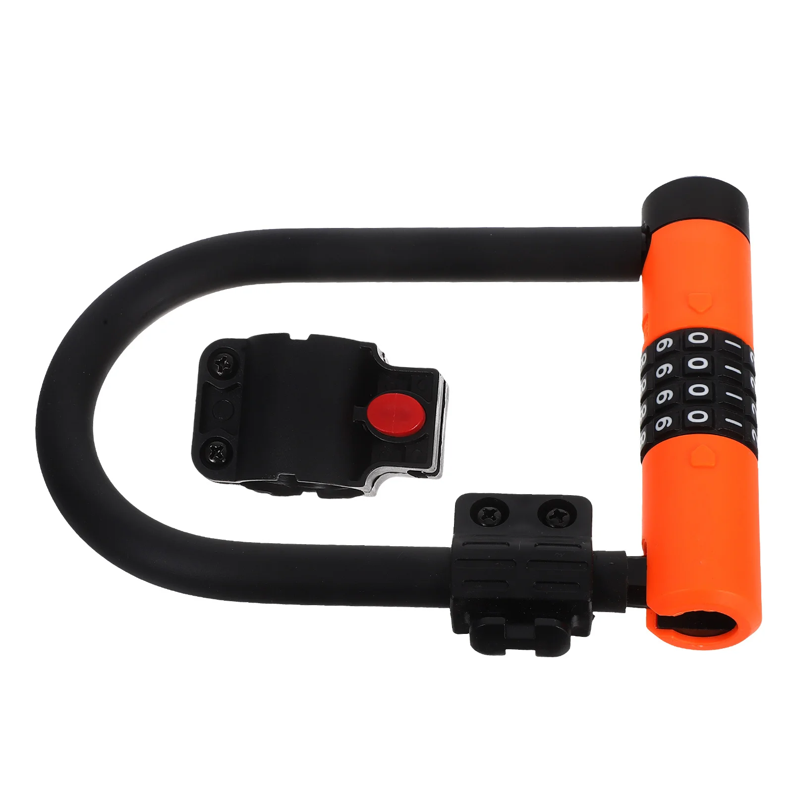 1 مجموعة 4 أرقام إعادة تعيين دراجة كلمة المرور U-شكل مكافحة سرقة الدراجة ل سكوتر كهربائي دراجة نارية دراجة جبلية قابلة للطي #5