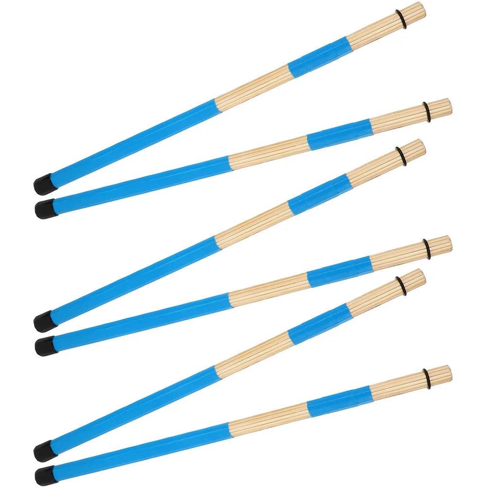 

3Pairs Wood Drum Brushes Lightweight Portable Percussion Instrument Sticks for Drummers Accessories Drum Brush