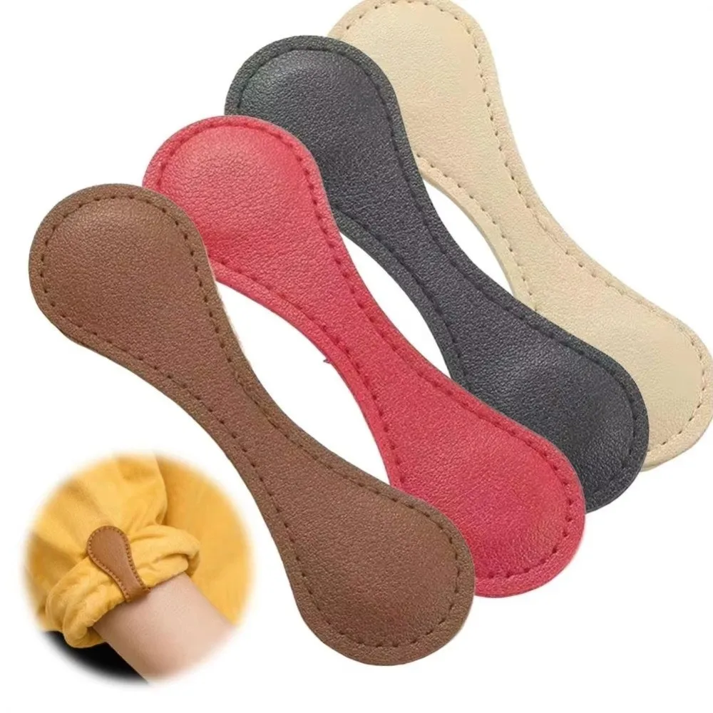 New PU Leather Magnetic Hem Clips No-Sew Detachable Magnetic Sleeve Clips Non-Slip Hold Magnet Trouser Leg Clips Cooking Use