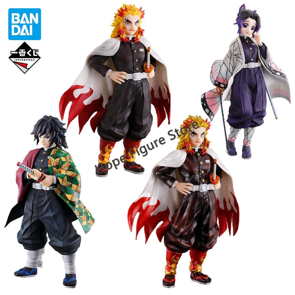 

In Stock Original BANDAI Ichiban Kuji Demon Slayer Rengoku Kyoujurou Kochou Shinobu Tomioka Giyuu Figure Anime Genuine Model Toy