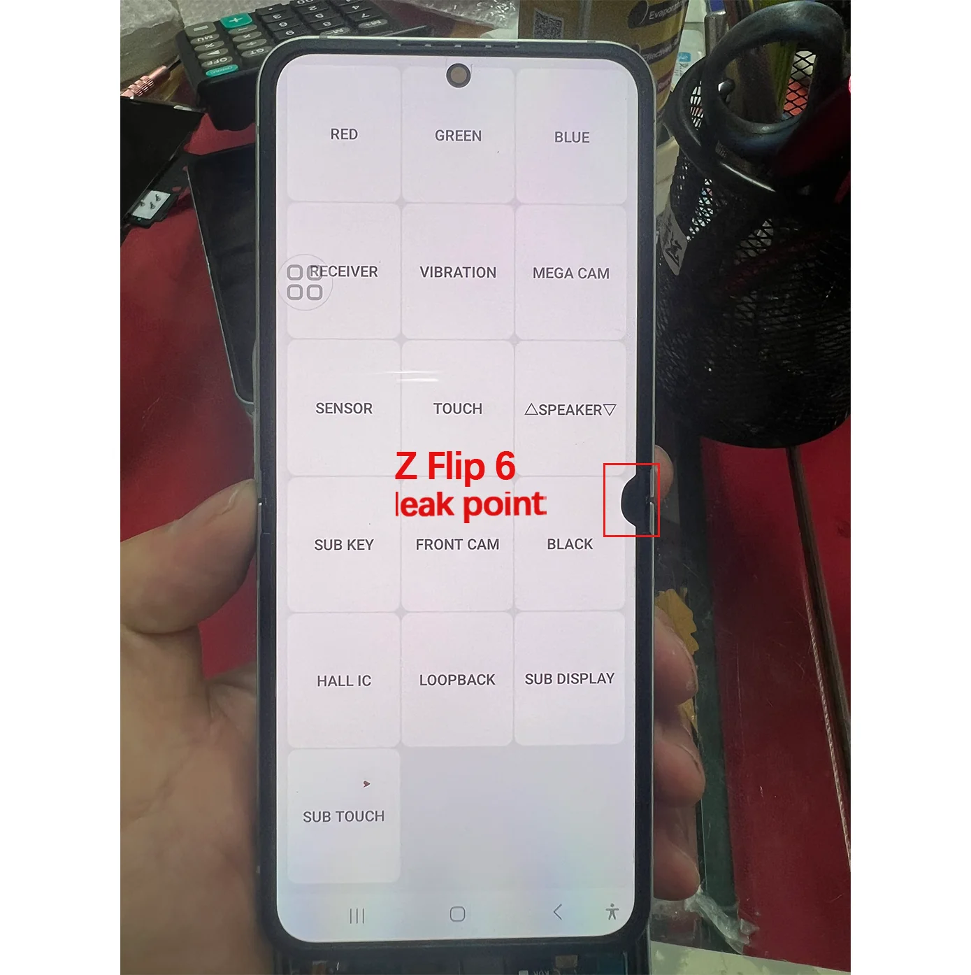 Tested AAA+ AMOLED Defect Dot LCD Voor For Samsung  Z flip 6 LCD Display Touch Screen Digitizer Voor For Samsung Z flip 6 LCD