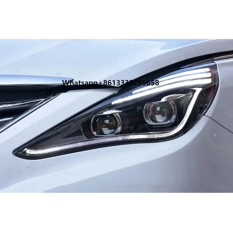 

Led Daytime Running Light Headlight Replacement Assembly for Sonata YF 2011 2012 2013 2014 2015 Para Auto Modify Pair