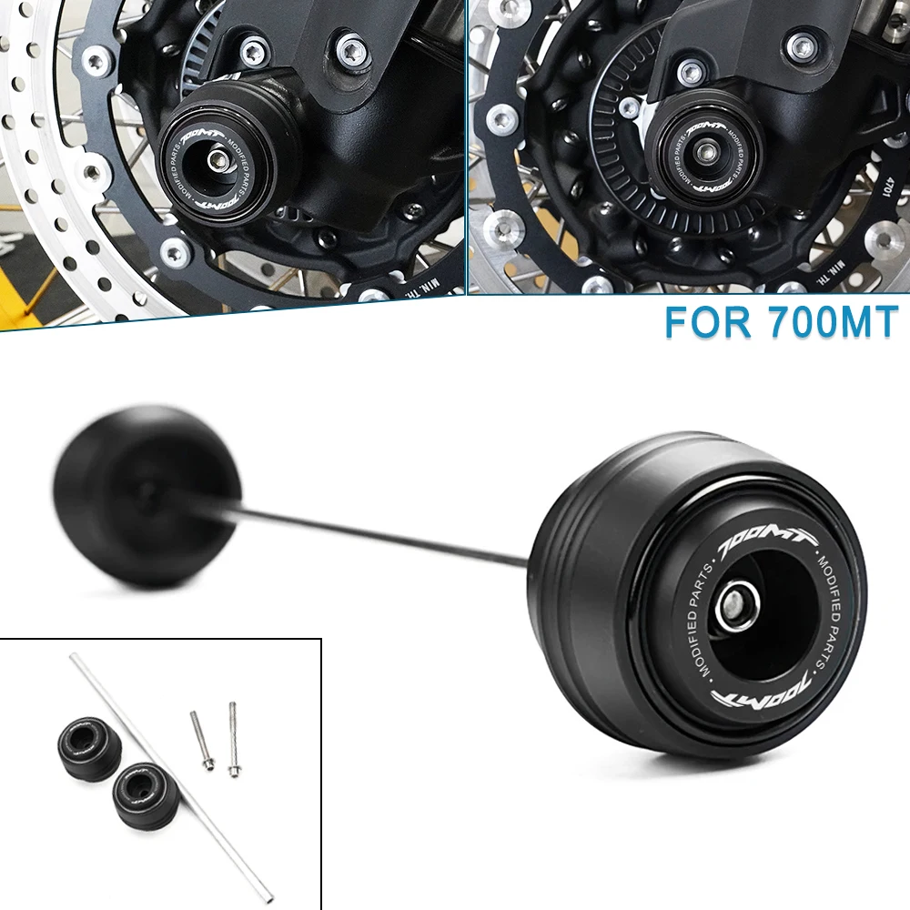 

For CFMOTO 700MT MT700 CF 700 MT 2025 2026 Motorcycle Front Wheel Fork Axle Crash Protector Anti-Collision Pad 700MT Accessories