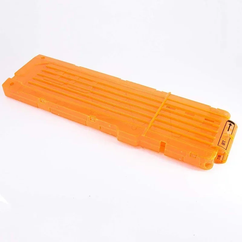 1/3 Pack 18-Darts Quick Reload Bullet Clips Magazine Clips For Toys Gun N-Strike Elite Blaster (Transparent Orange)