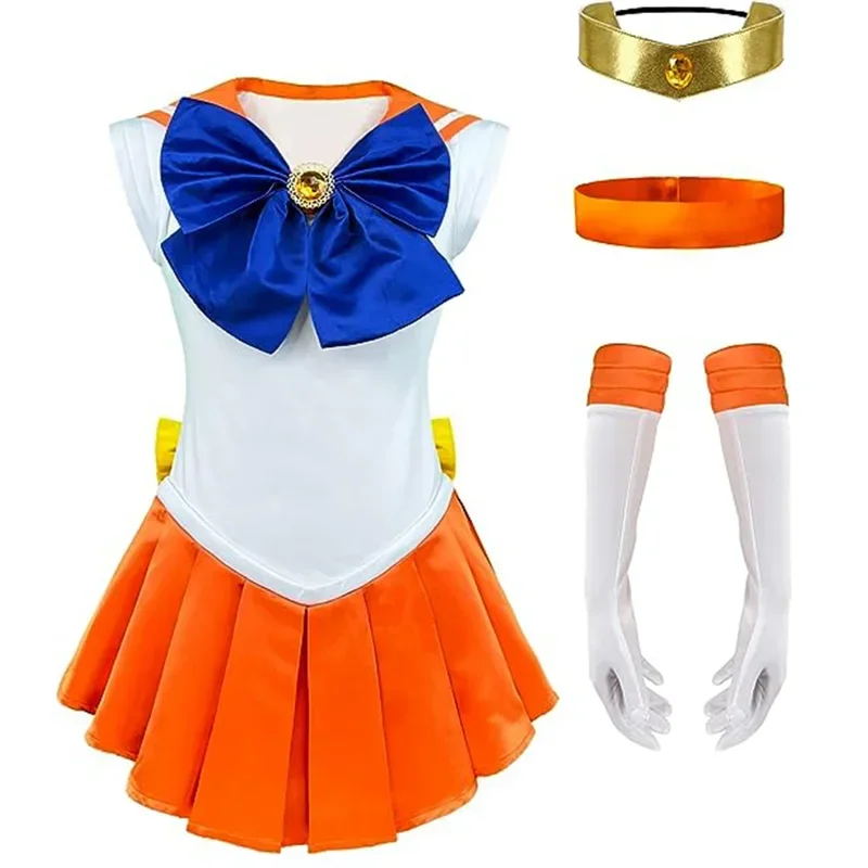 Anime Sailor Moon Cosplay Costume Tsukino Usagi Uniform Dress Outfits Cosplay for Women Kids Halloween Carnivl Party Girl