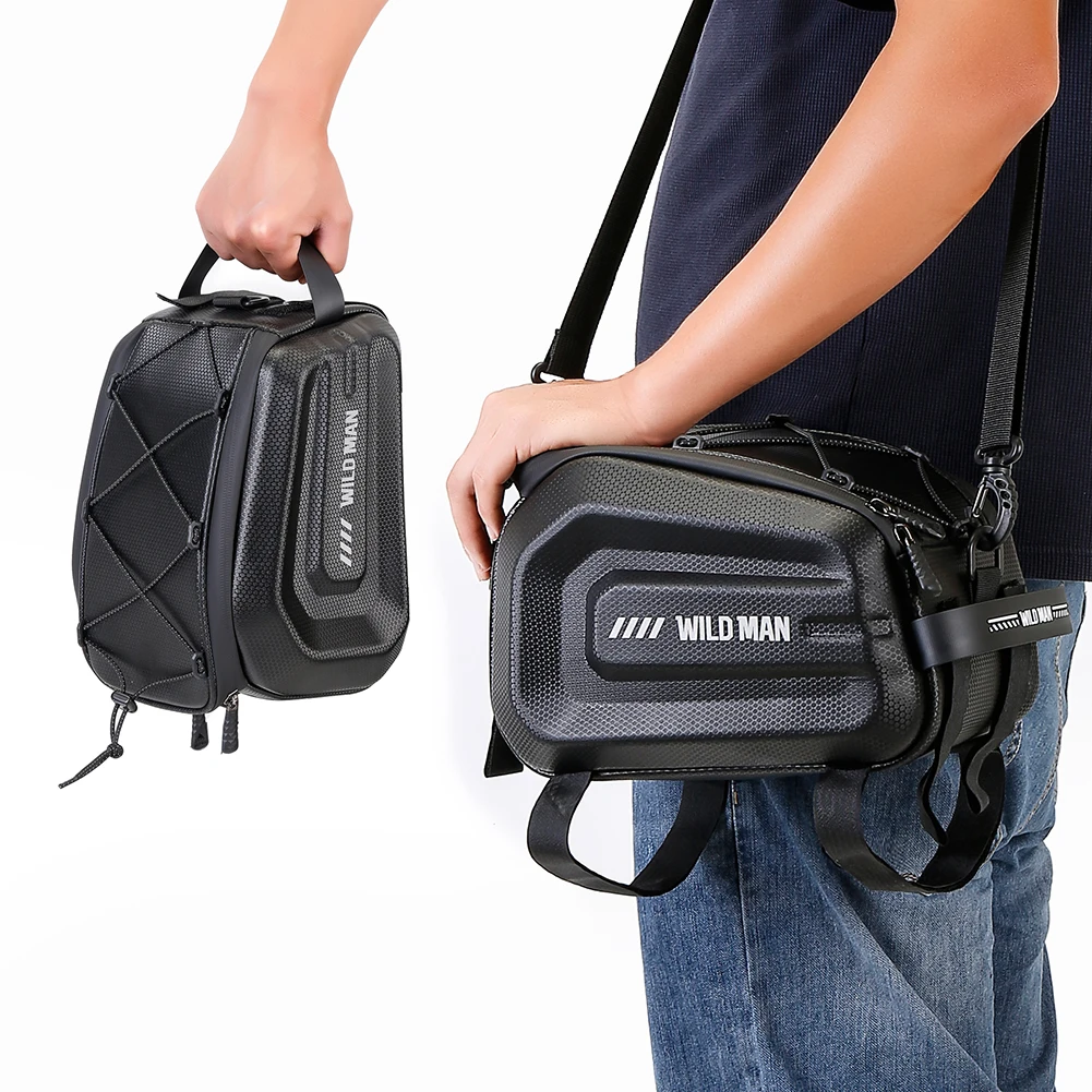

4L Multifunctional Bicycle Rear Seat Bag Waterproof Cycling Bike Rack Trunk Cargo Bag Pannier Bag Handbag Shoulder Bag Accessory