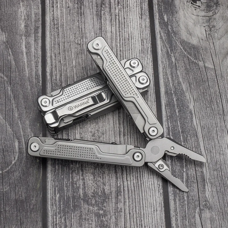 BHBT Tang Lipat Multifungsi Baru untuk Berkemah Luar Ruangan EDC Tang Alat Kombinasi Portabel dengan Klip Belakang Dapat Dilepas