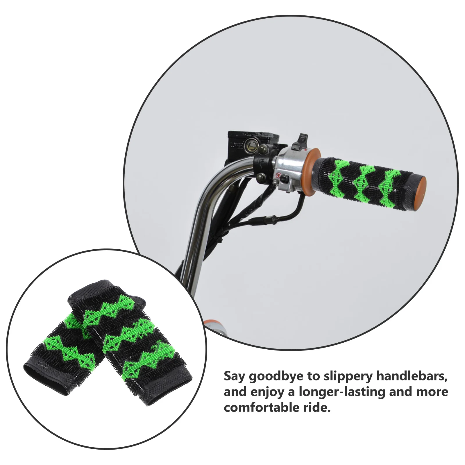 

2Pcs Motorcycle Handlebar Covers Anti Slip Rubber Grip Sleeves Handlebar Grips Replacement Motorcycle Accessories