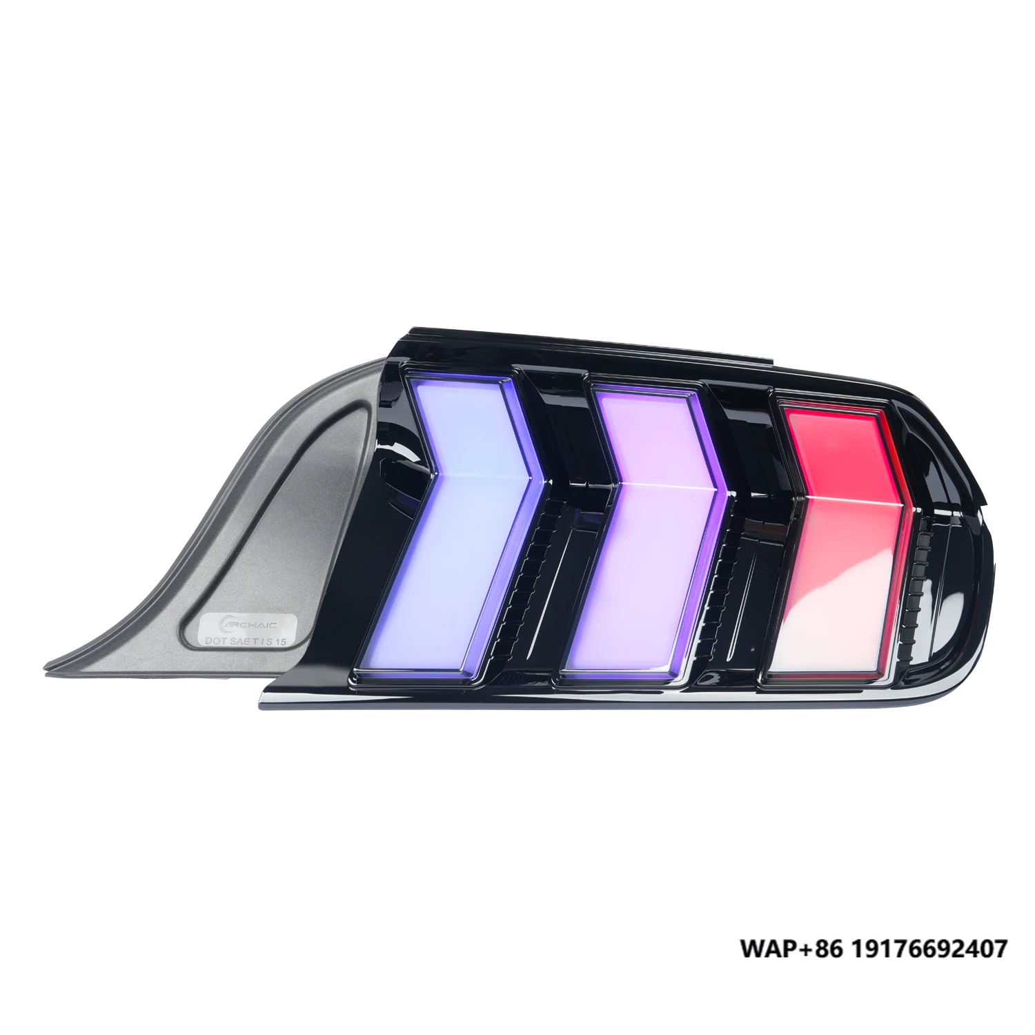 

Archaic LED Lighting Assembly Tail Lights forFord Mustang S550 GT350 GT500 RGB Colorful Rear Lamp Dynamic Sequence signal 2015